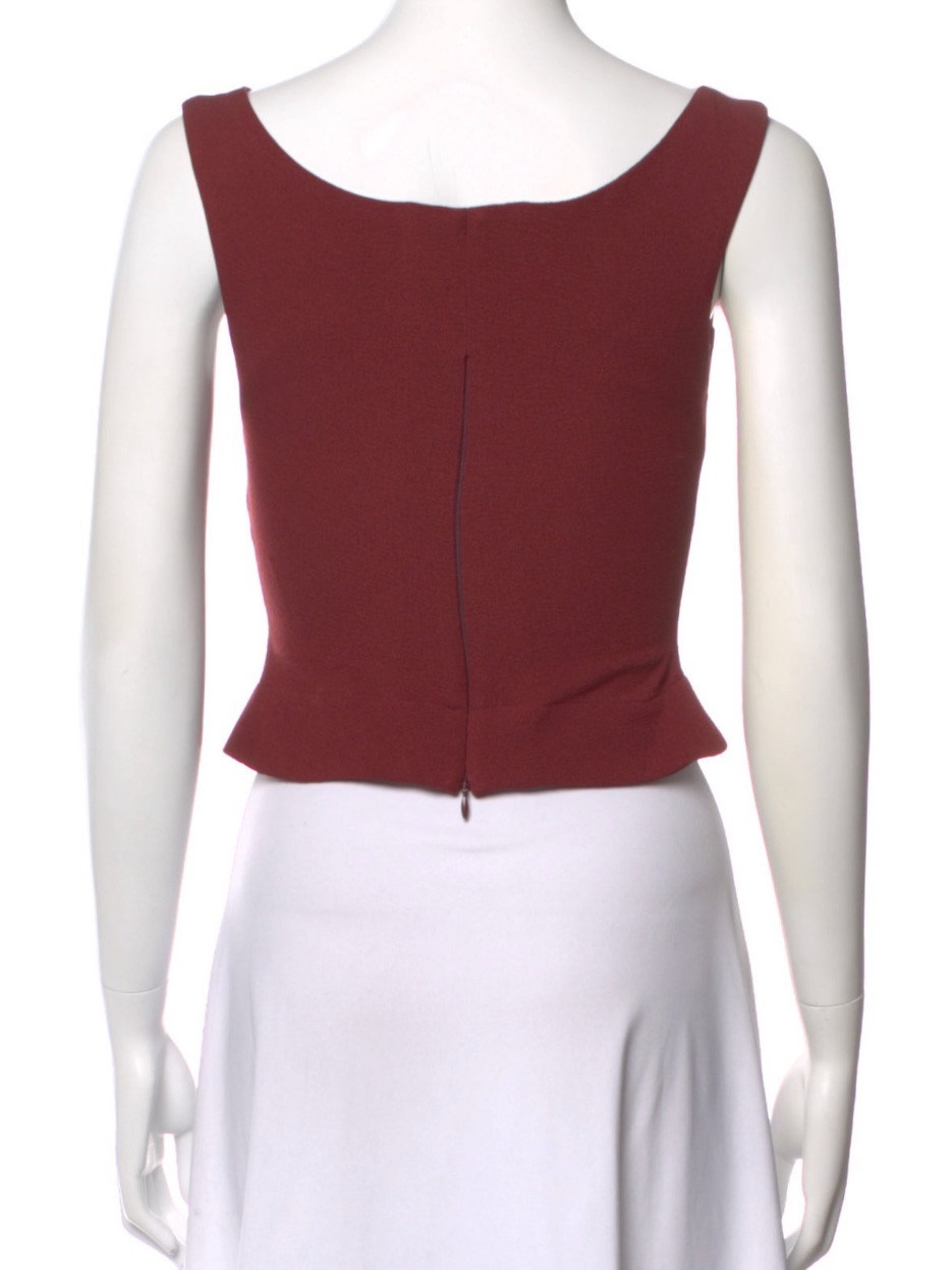 Miaou Burgundy Square-Neck Cropped Tank — image 3 of 3